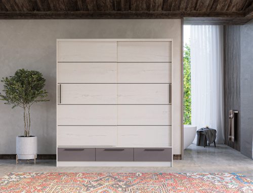 Лара 200 светъл дъб и антрацит